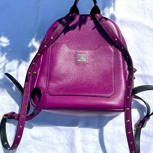 Mini Duchess Polke Studs Calfskin Leather Backpack Mystic Purple MCM | Bags | Mini Duchess Polke Studs Calfskin Leather  main image 3